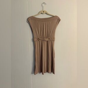 BCBGMaxAzaria Tan Brown Sleeveless Dress